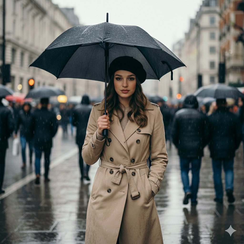 { "render_goal": "Ultra-cinematic, hyper-realistic rainy street portrai…