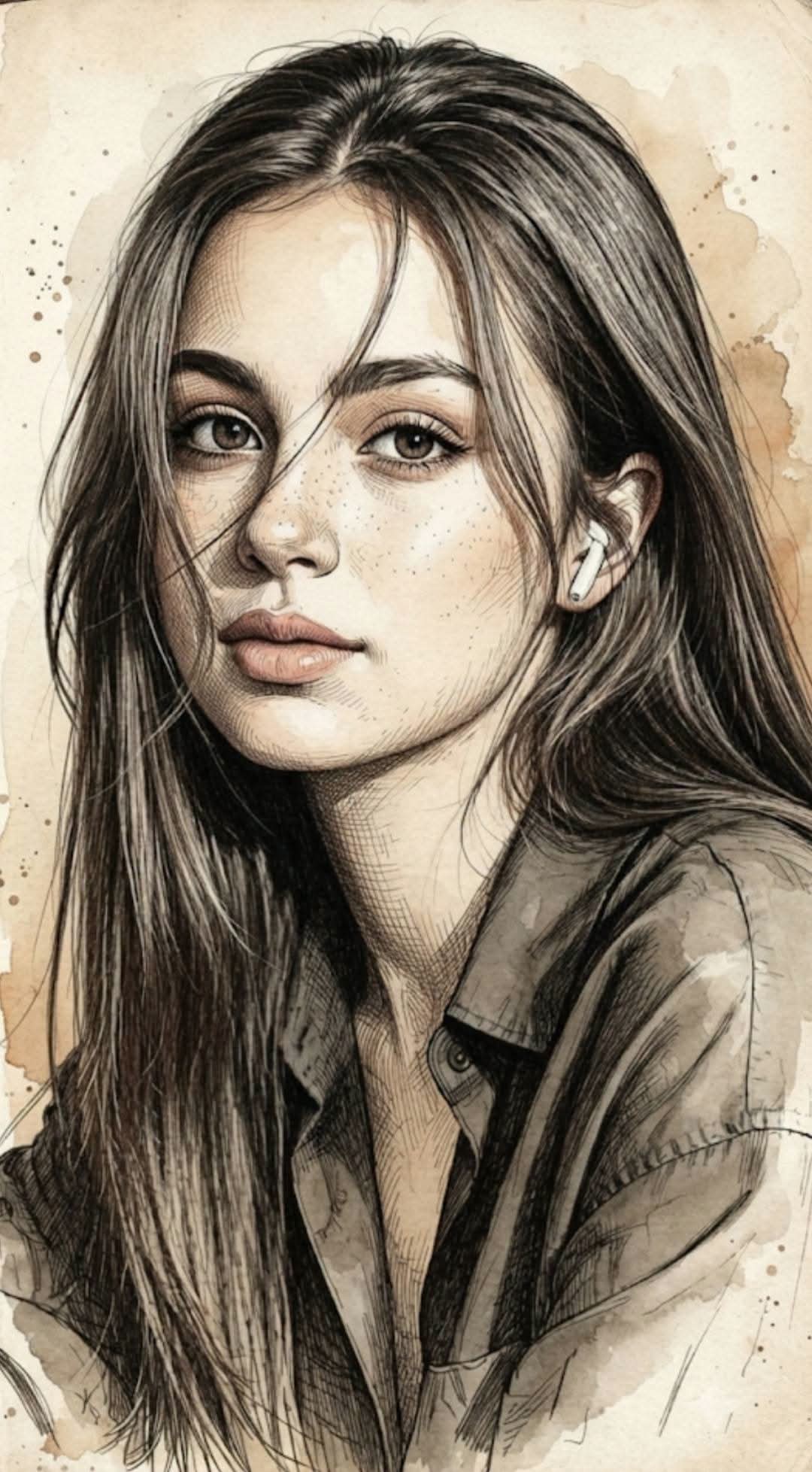 Ultra-realistic fine art portrait illustration with accurate human anat… 2