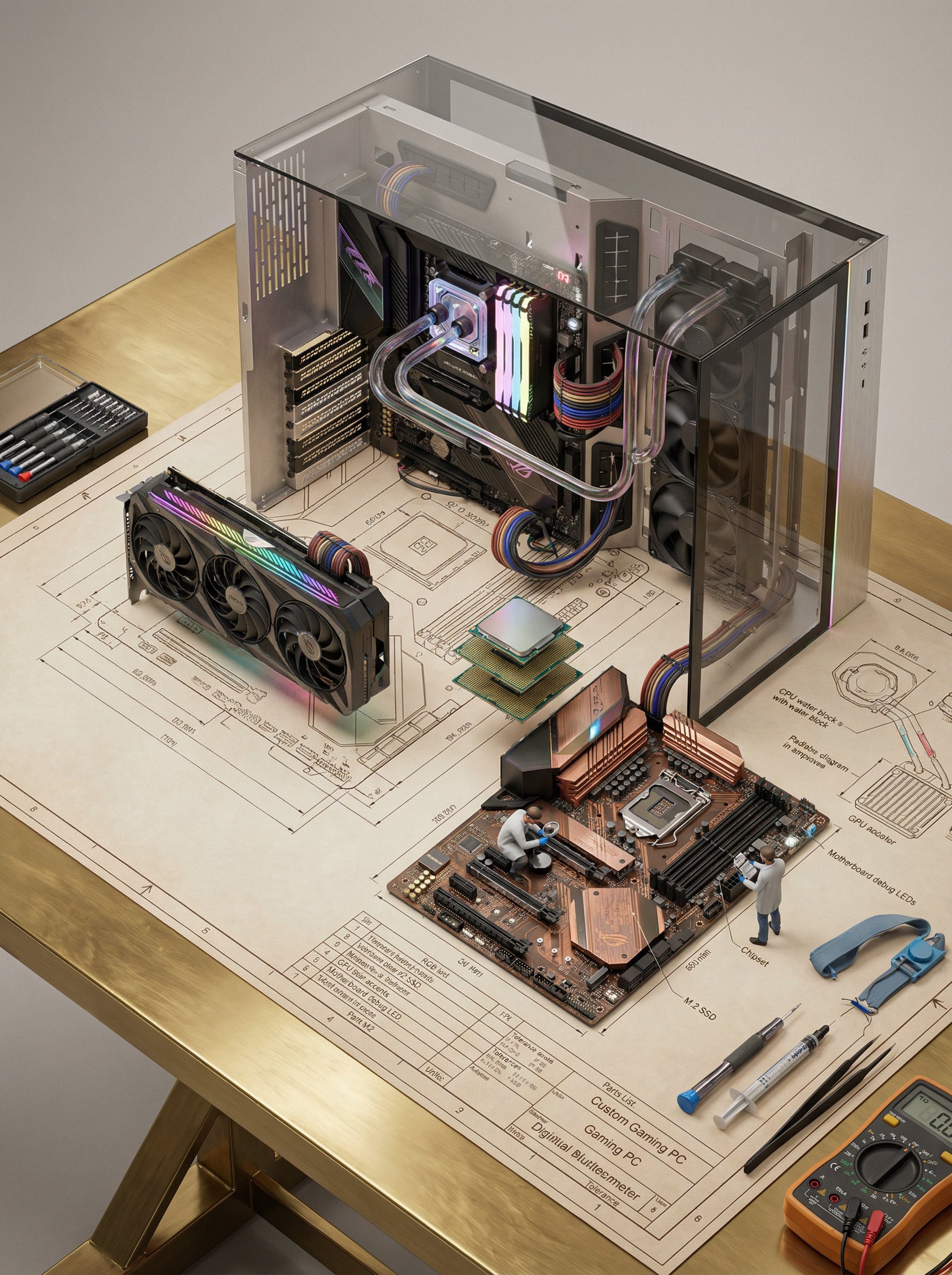 A detailed technical blueprint of a high-performance AI GPU cluster pla…