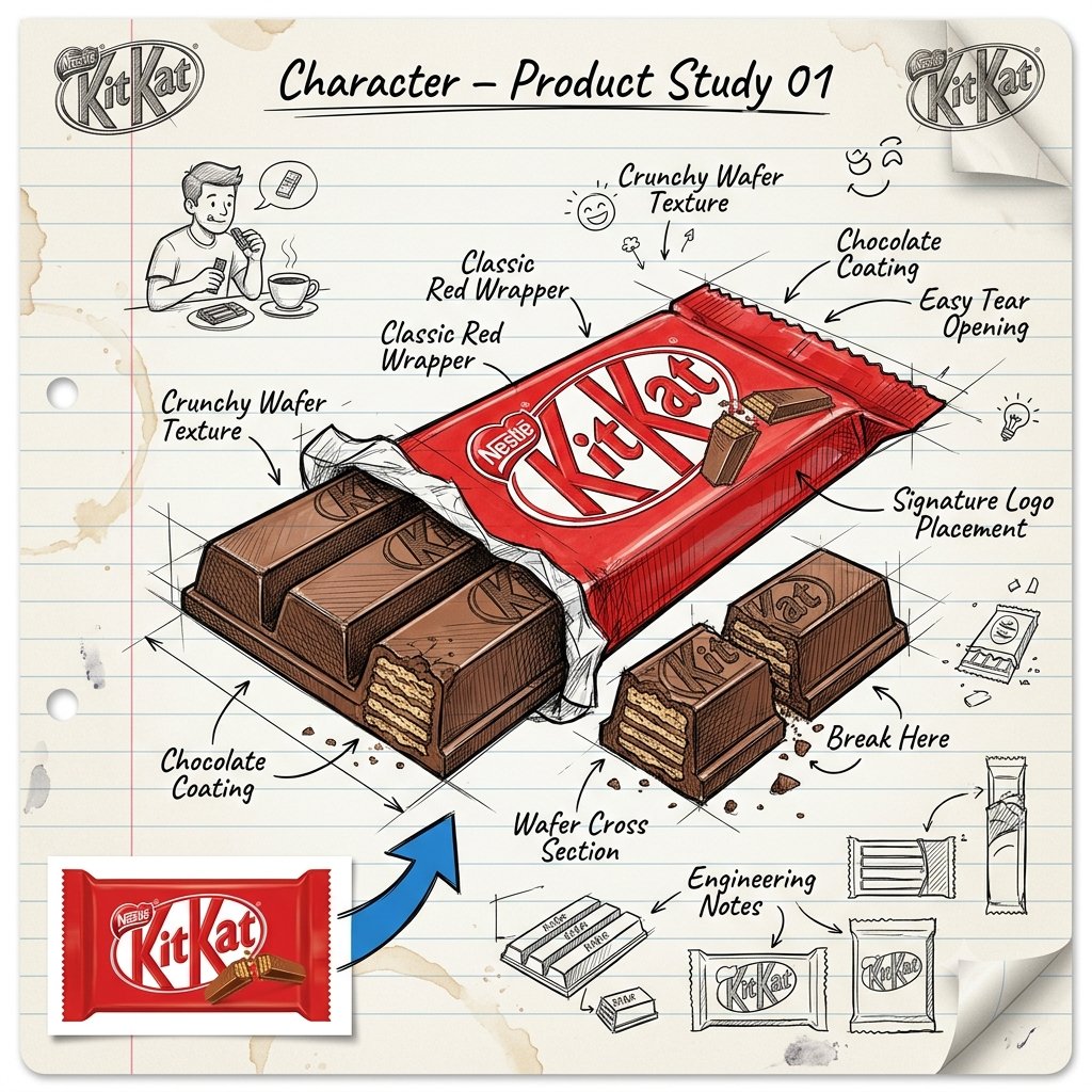 Create a highly detailed industrial design concept sketch on an off-whi…