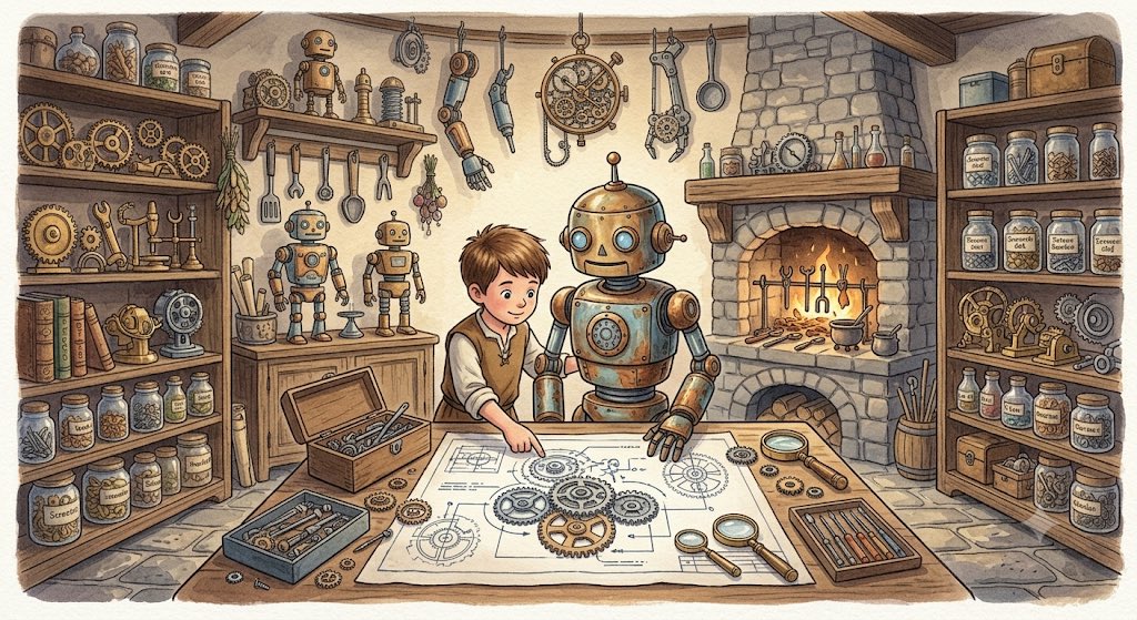Create enchanting cinematic storybook illustrations with a soft blue, w… 2