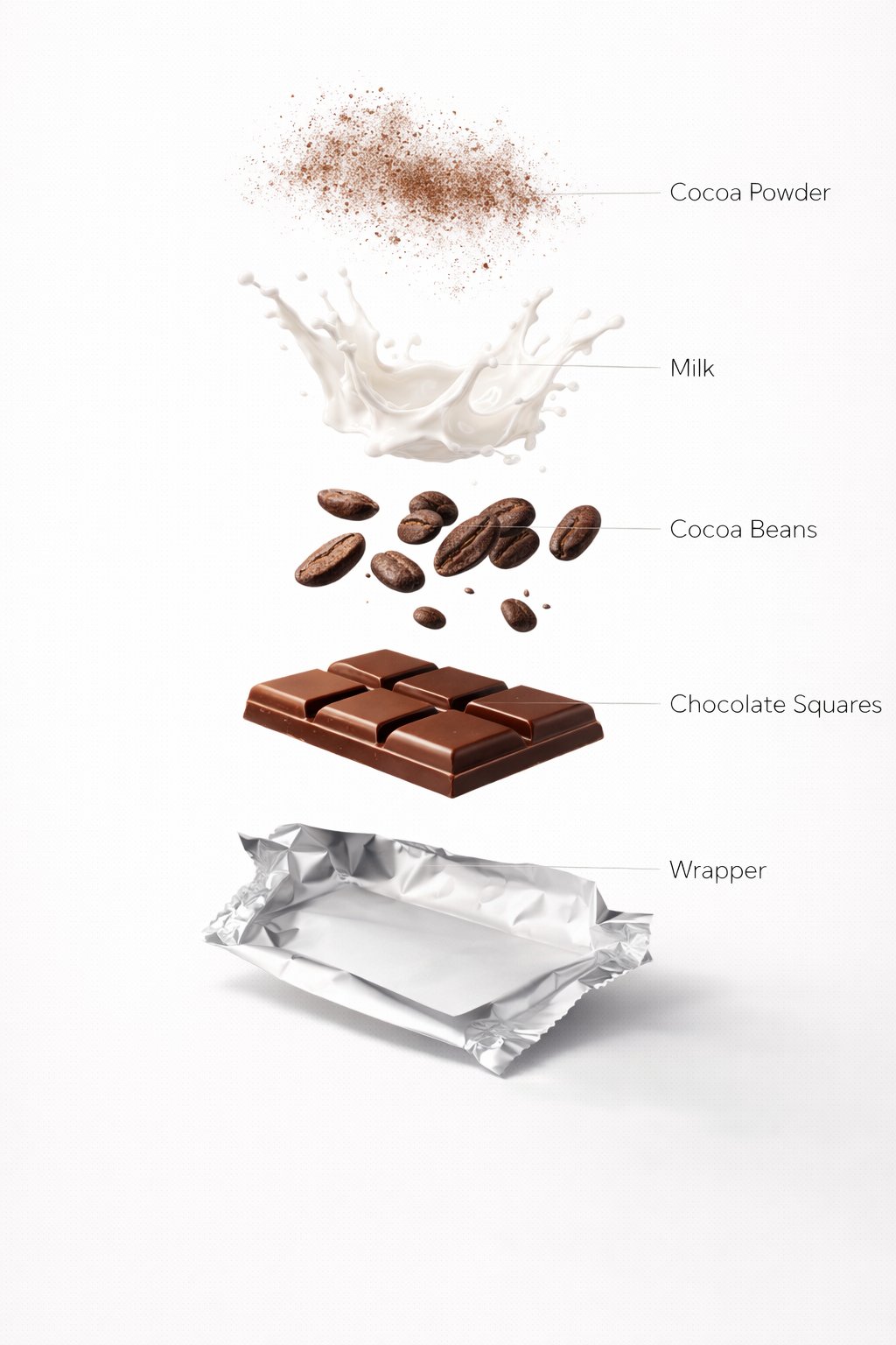 The Chocolate start to round spin while ingredients separate gently and…