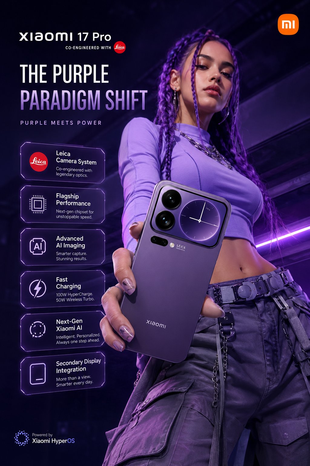 Xiaomi 17 Pro — “The Purple Paradigm Shift” Ultra-premium commercial li…
