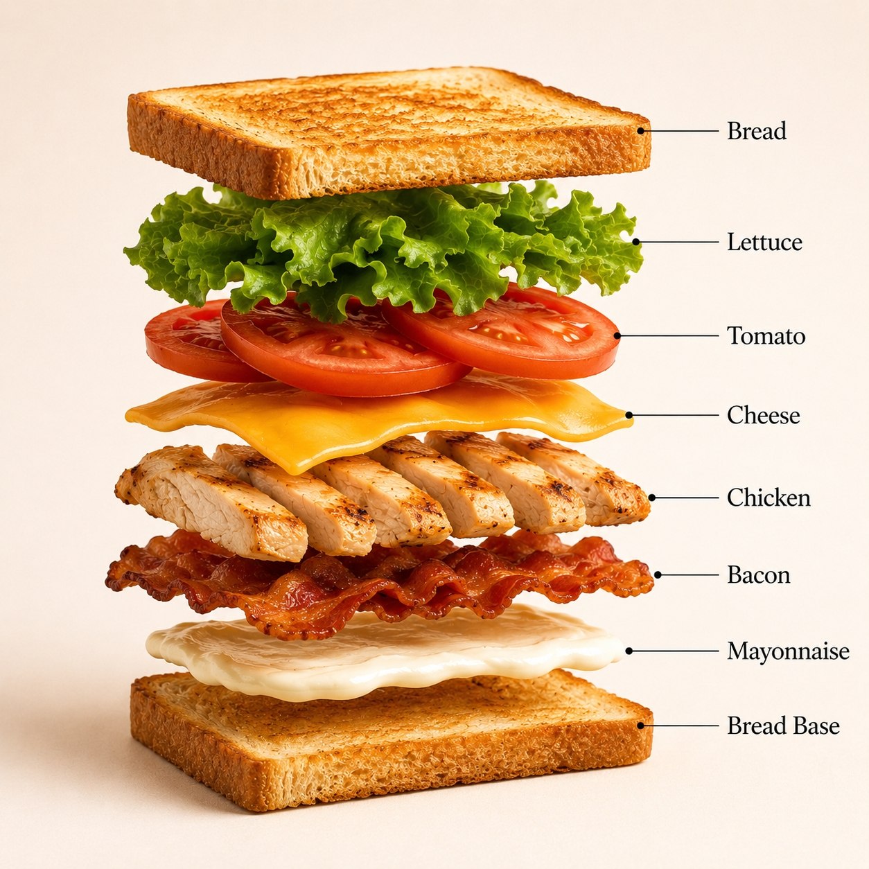 - A premium café product photograph of a gourmet club sandwich centered… 1