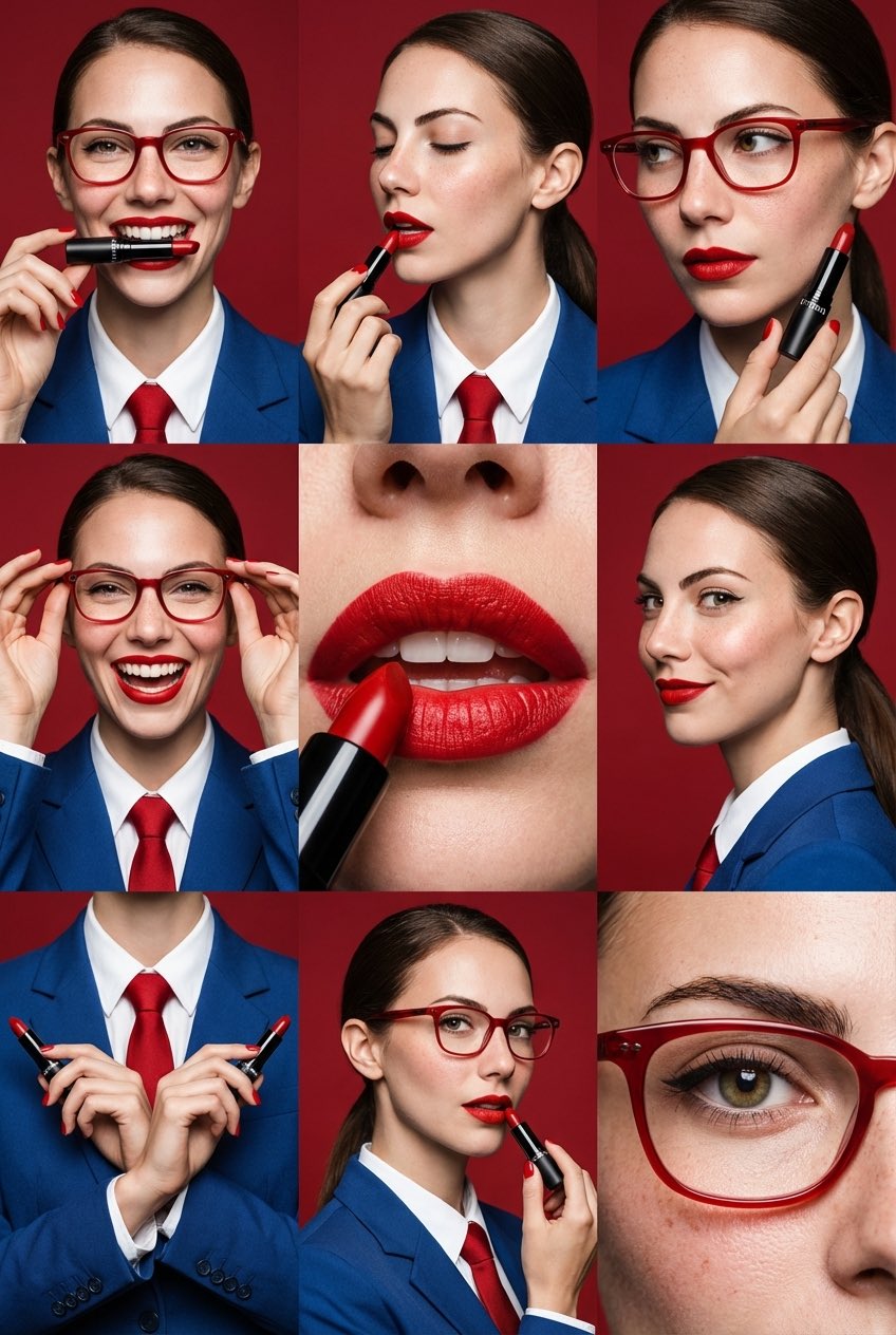 Use only the female face provided by the user. The facial identity must…