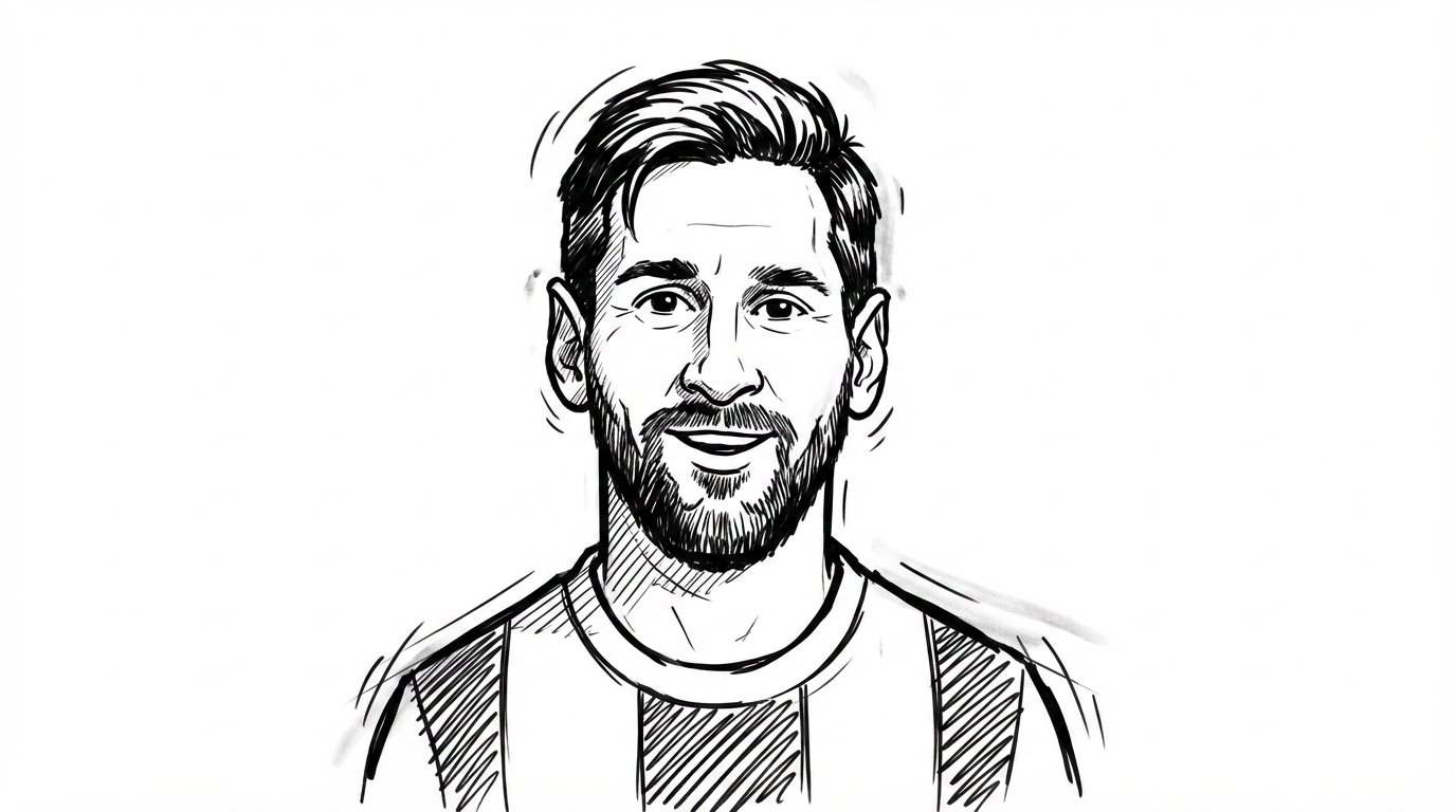 clean whiteboard animation style illustration of the person from the re… 1