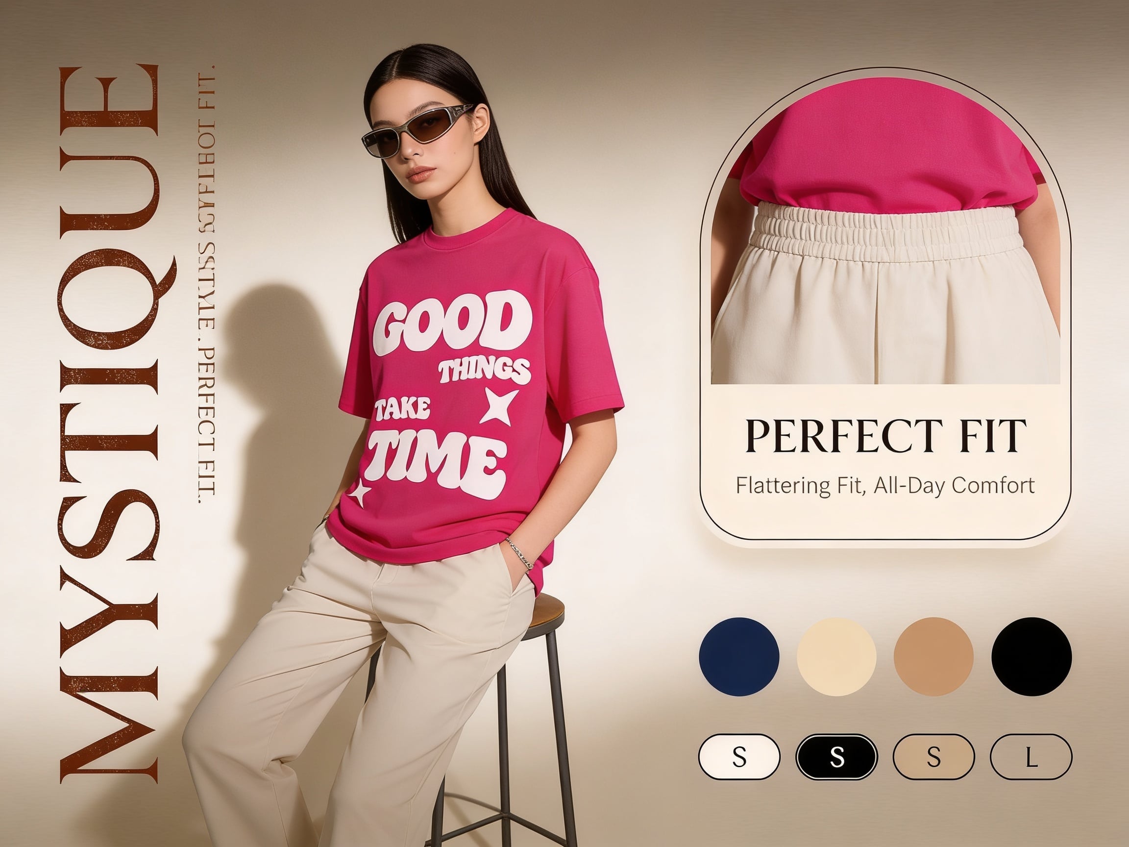 Luxury fashion advertisement poster, ultra-premium editorial style (Guc…