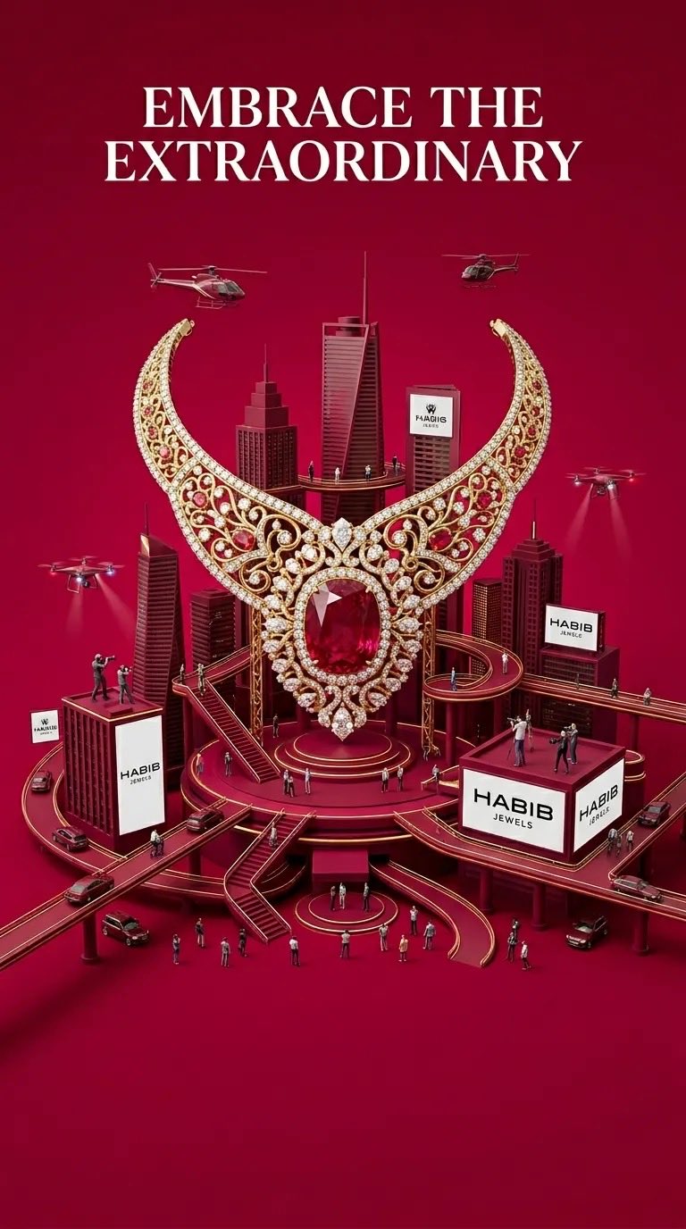 Create a hyper-detailed luxury advertising poster in a cine…